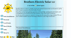 Desktop Screenshot of brotherselectricsolar.com