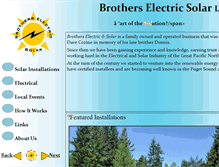 Tablet Screenshot of brotherselectricsolar.com